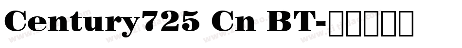 Century725 Cn BT字体转换